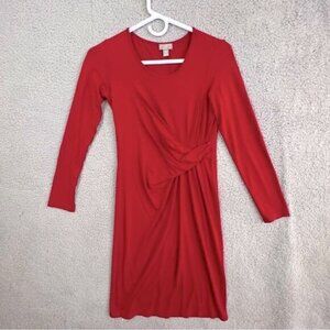 J JILL WOMENS DRESS RED SIZE XS